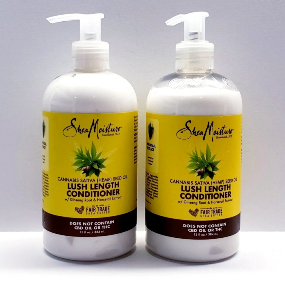 Shea Moisture (HEMP)Seed Oil Lush Length Conditioner, 13 fl oz(2 Pcs)